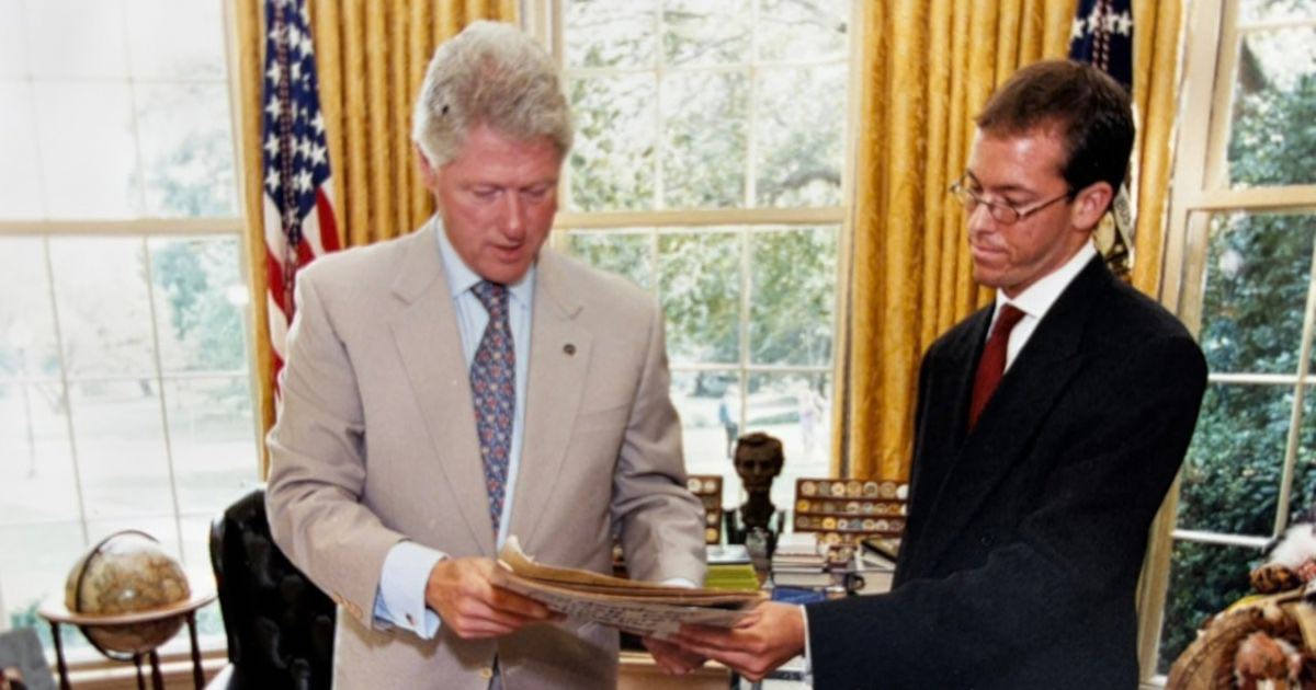 Justin Cooper and Bill Clinton Justin Cooper and Bill Clinton