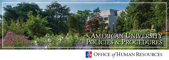 American University Office of Human Resources Policies & Procedures