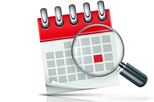 Important date on calendar