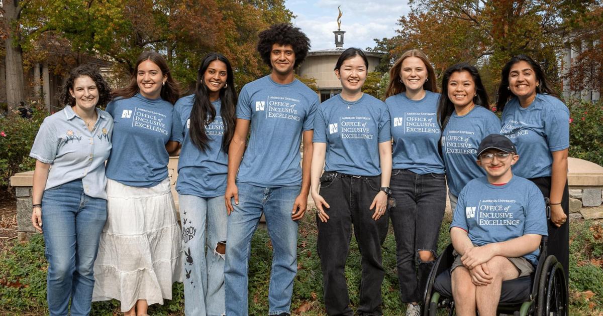 The Inclusive Excellence Ambassadors Smile for the Camera