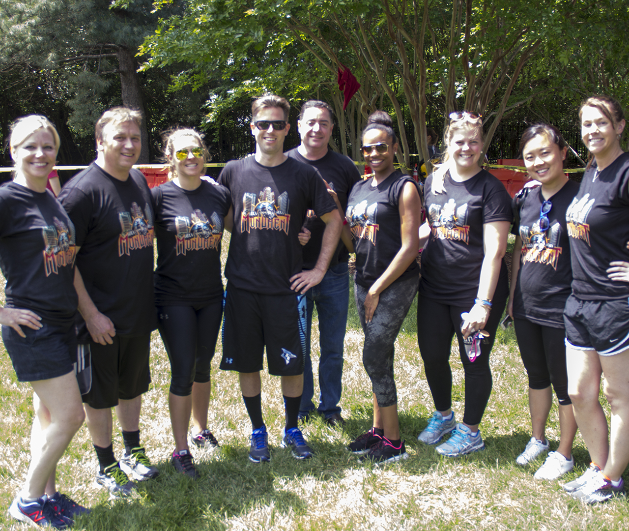 Students pose together for a group shot at the 2016 Real Estate Games