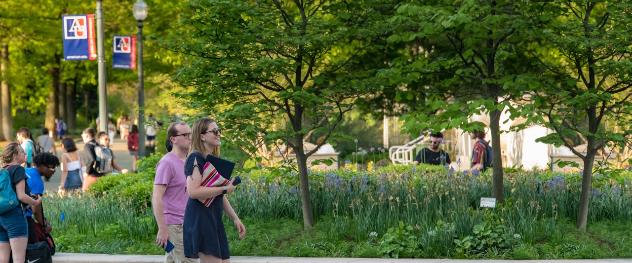 graduate students on campus