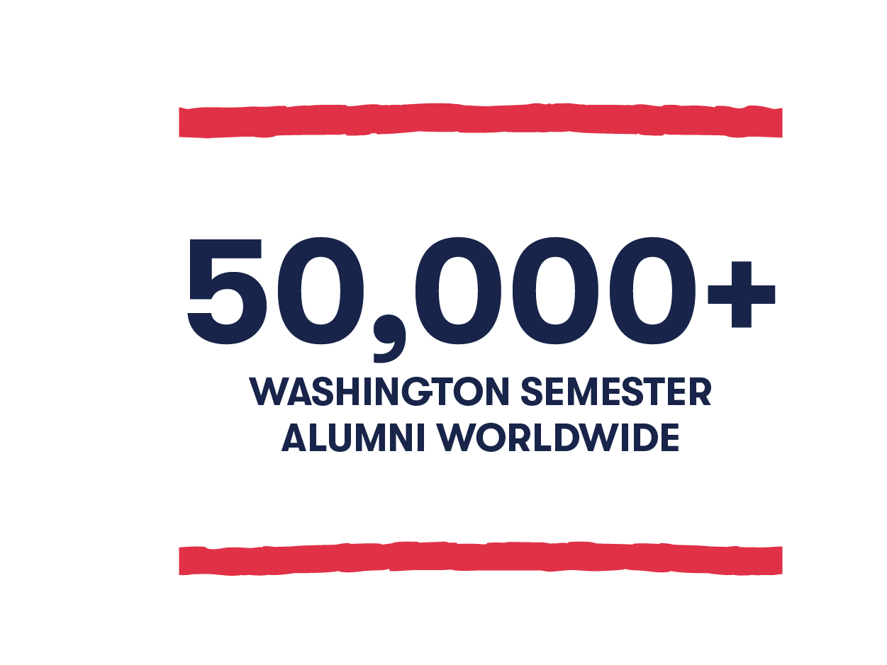 50,000+ Washington Semester alumni worldwide