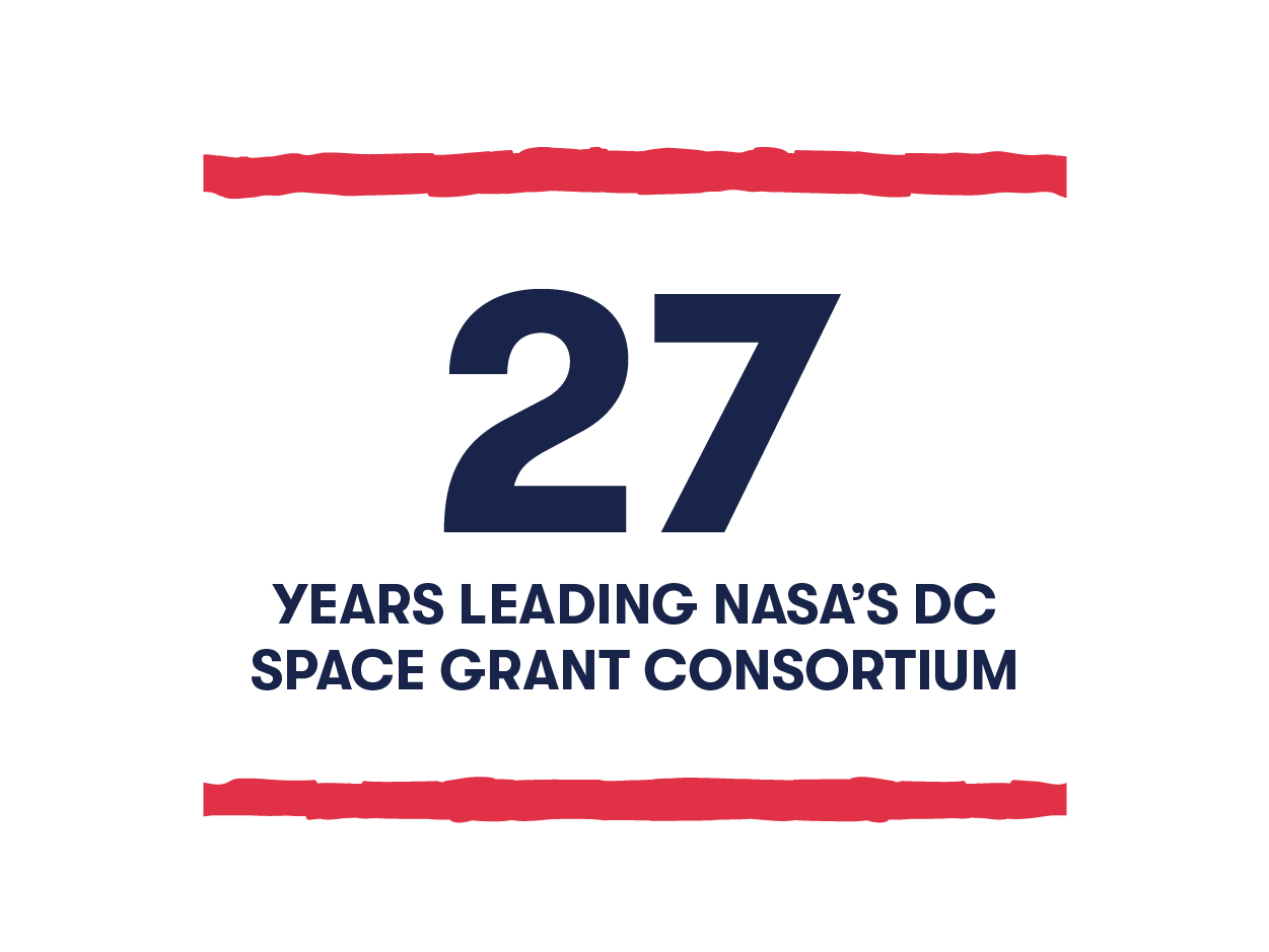 27 Years leading NASA’s DC Space Grant Consortium