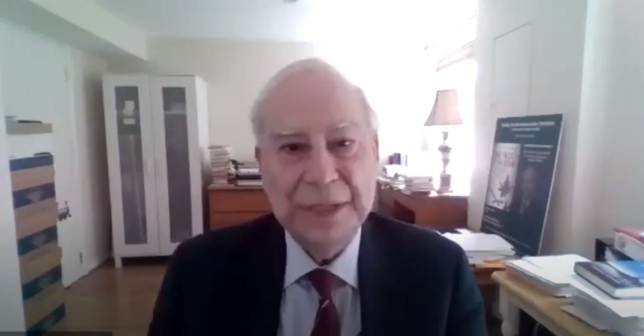 Zoom screenshot of Akbar Ahmed