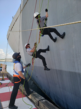 first responders training at the SS American Victory