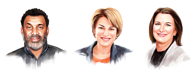 Williams, Klobuchar, Miller
