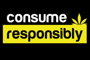 A sign that reads "consumer responsibly"