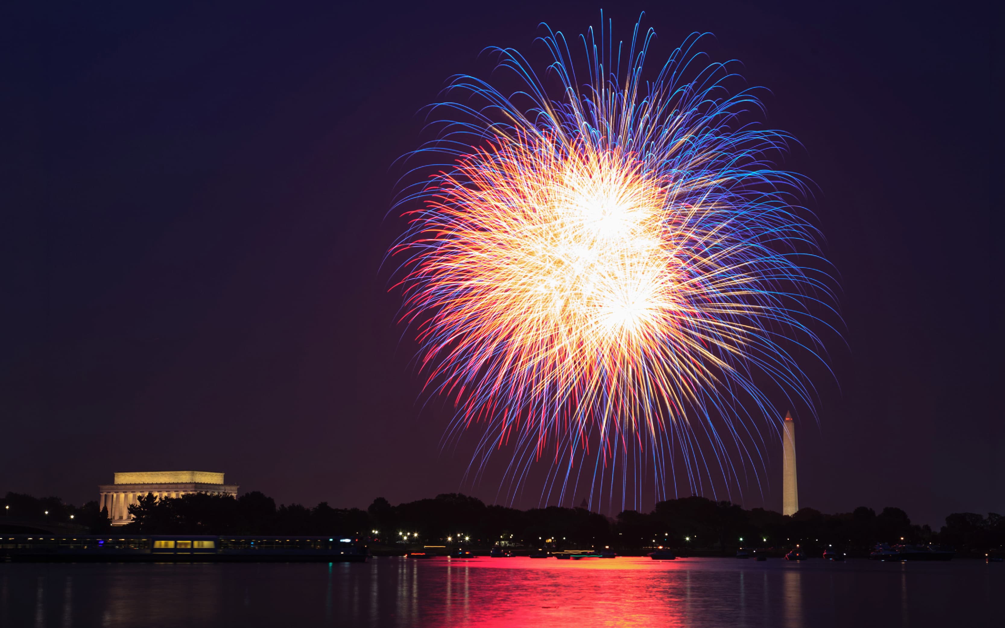 Fireworks over the National Mall