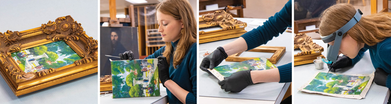 Art conservator Blair Bailey
