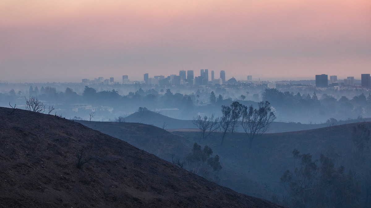 Palisades fire, LA, 2025