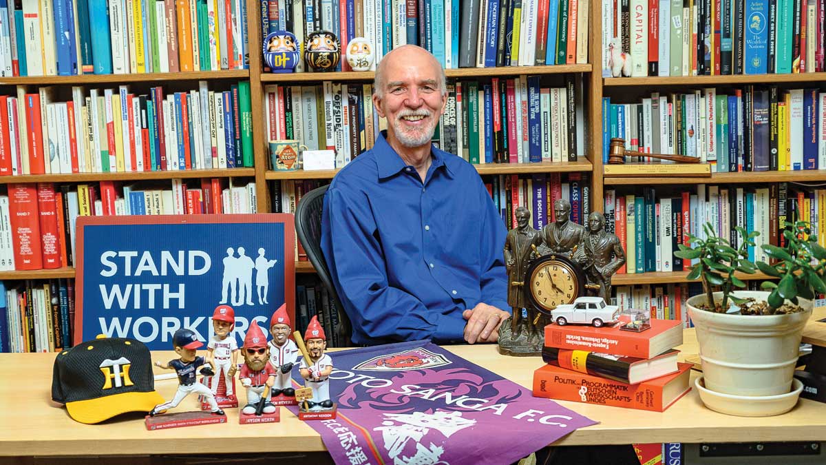 Stephen Silvia in his office