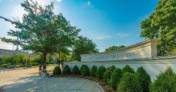 American University sign