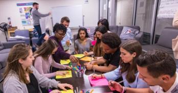 Students discussing