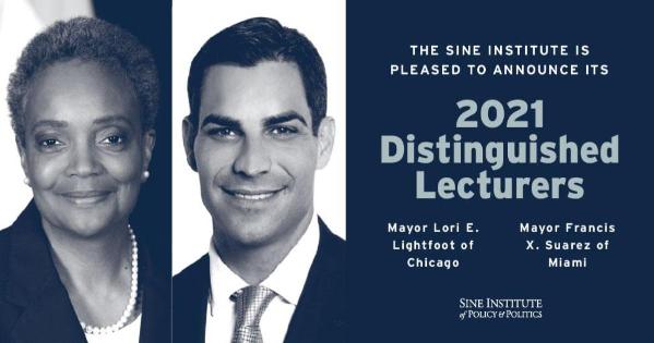 Mayors Lori Lightfoot and Francis Suarez