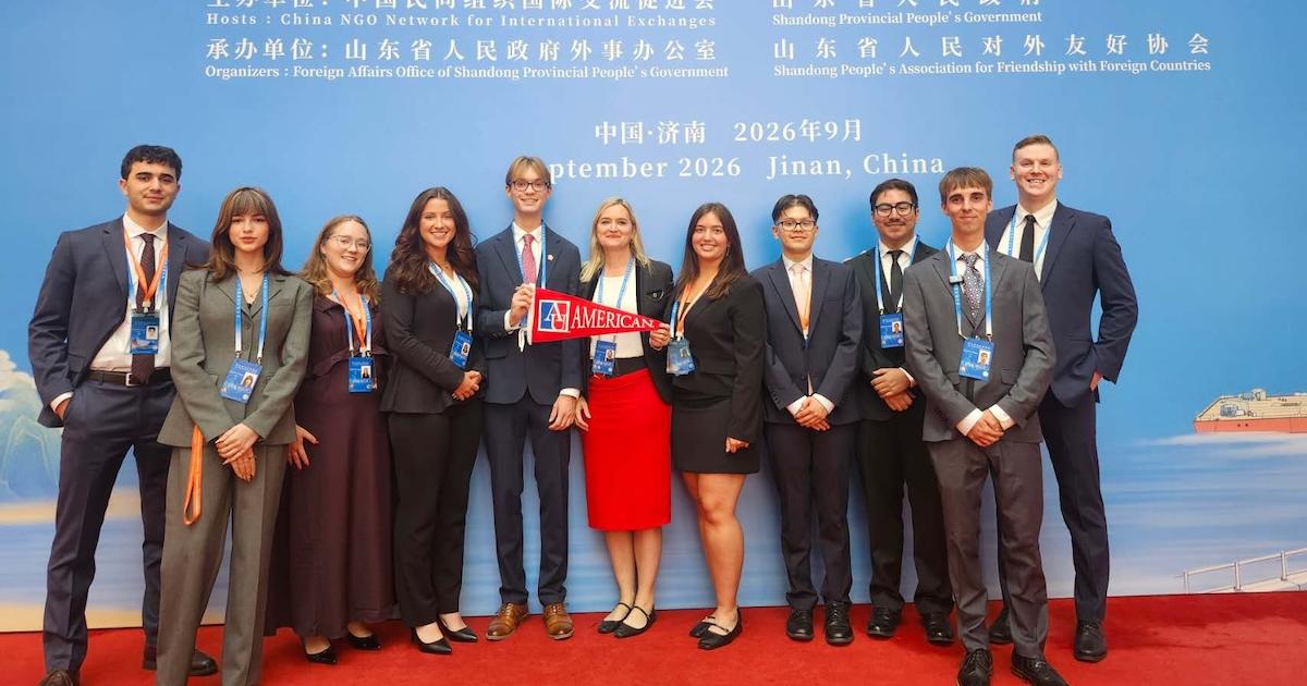 Photo of the group in China.