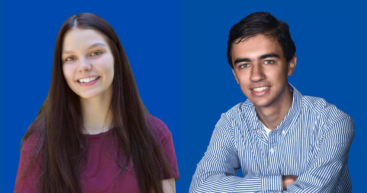 From left, Jocelyn Parker and Griffin Cook.