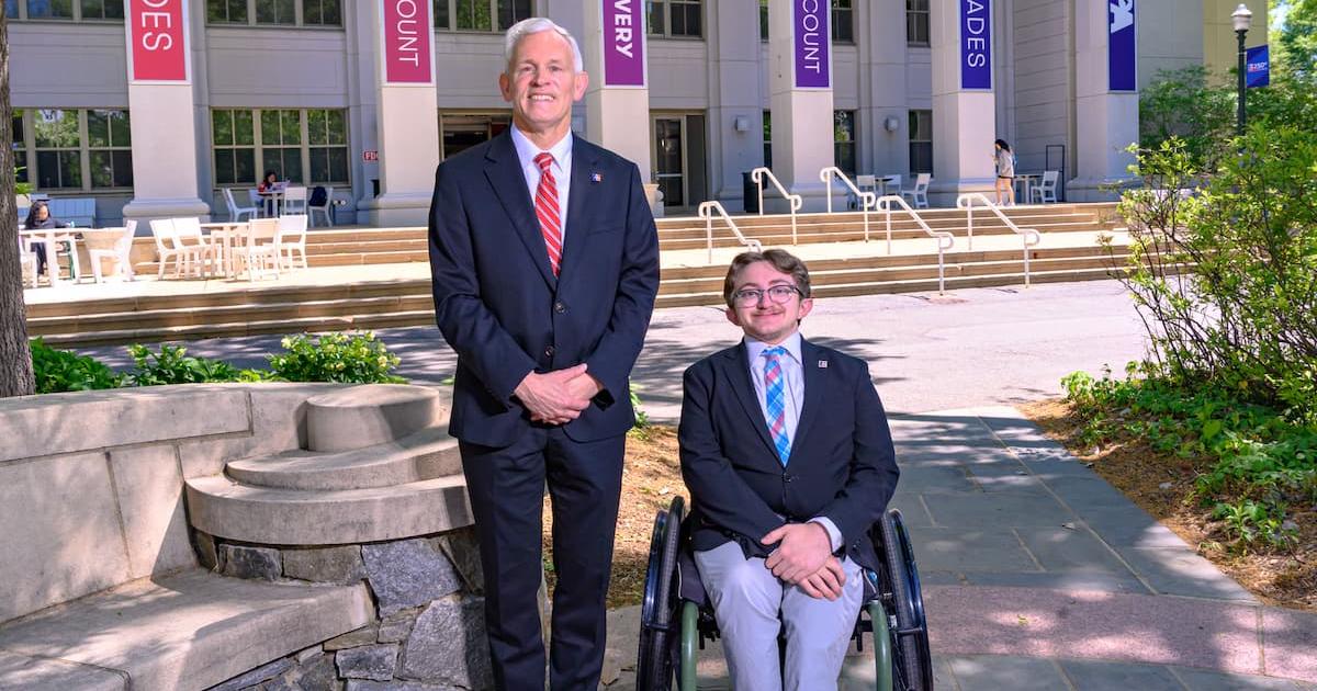 President Alger and Ethan McBride