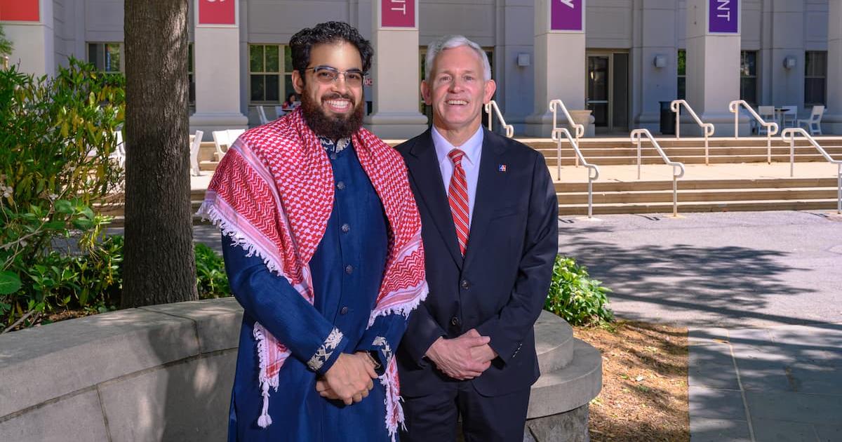 Taha Vahanvaty and President Alger
