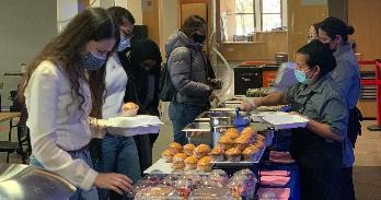 About 200 members of the AU community showed up for the annual Thanksgiving dinner event at Mary Graydon Center.