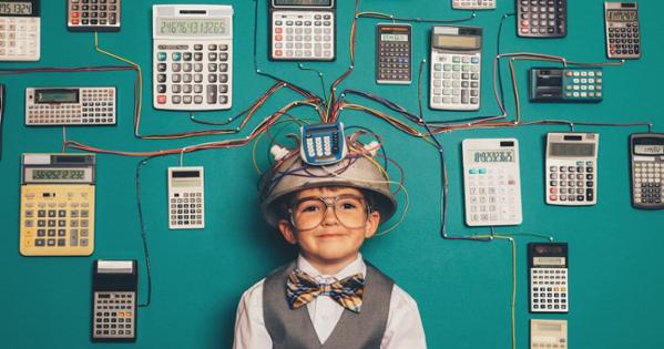 Youngster's brain is more powerful than a calculator.