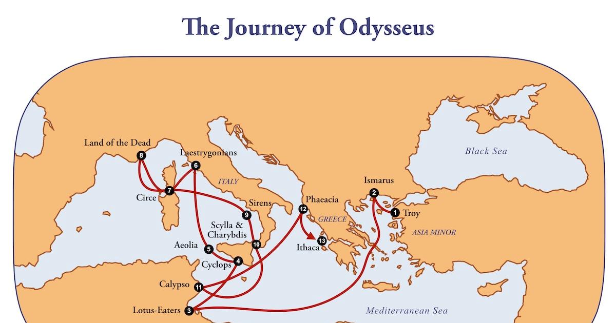 Journey of Odysseus.