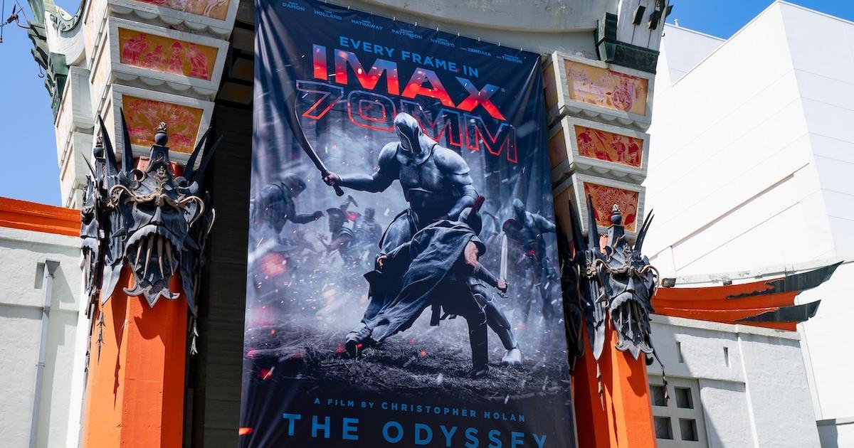 Movie poster in Hollywood.