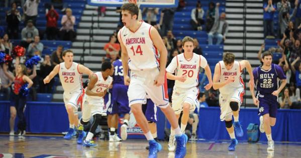 Jesse Reed during the 2014 Patriot League Tournament. Photo from Getty.