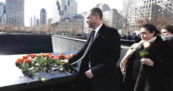Getty Image of Joe Daniels at the 9/11 Memorial during his time as its CEO and president.