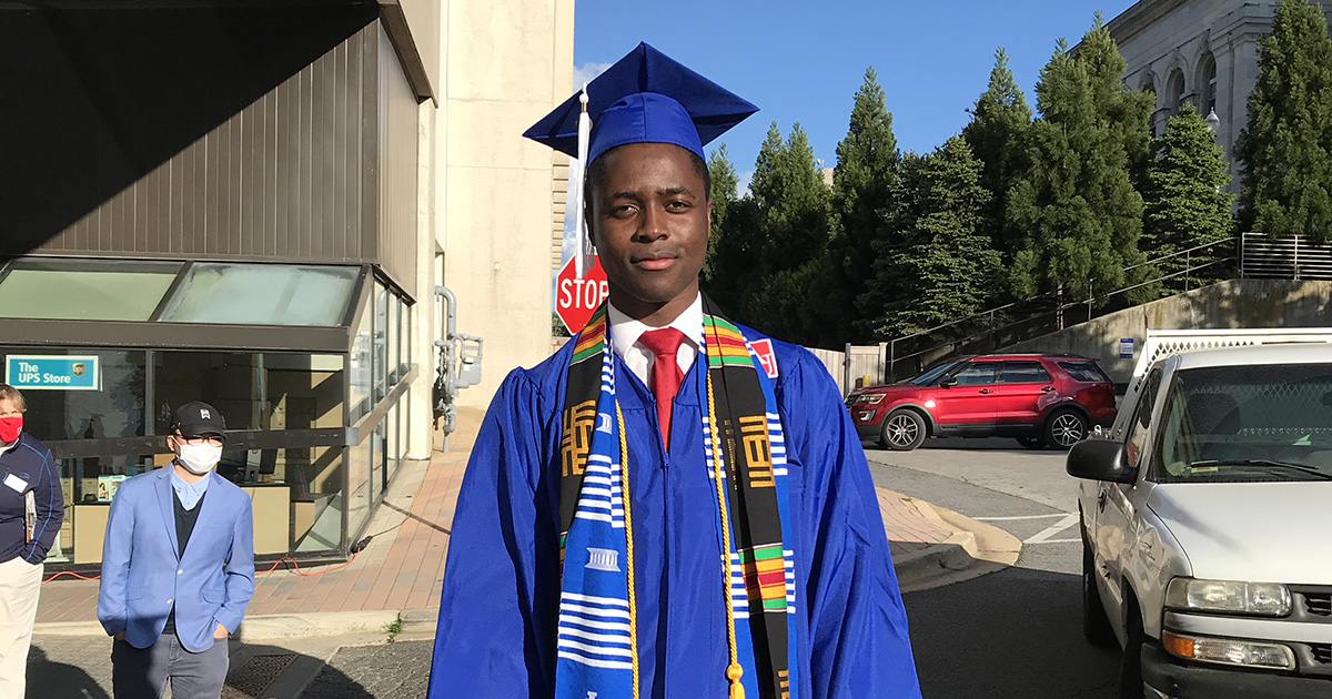 Saliho Toure graduated on May 8.