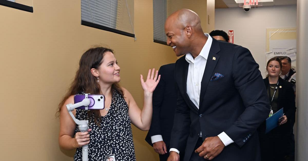 Zoe Kazanzides and Governor Wes Moore 2
