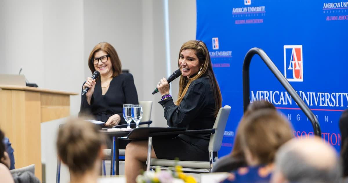 Amy Dacey and Ambassador Shefali Razdan Duggal 