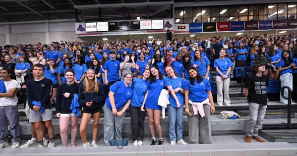 AU students in the Class of 2028 at Convocation. Photo by Jeff Watts.