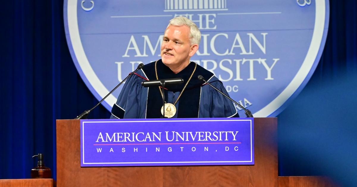 President Jon Alger. Photo by Jeff Watts.