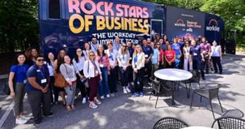 OIT staffers at the Illuminate Workday Tour