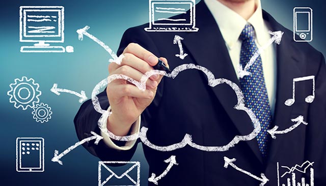 Cloud surrounded by device types