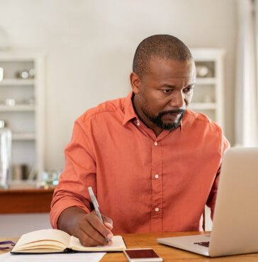 Man on Computer