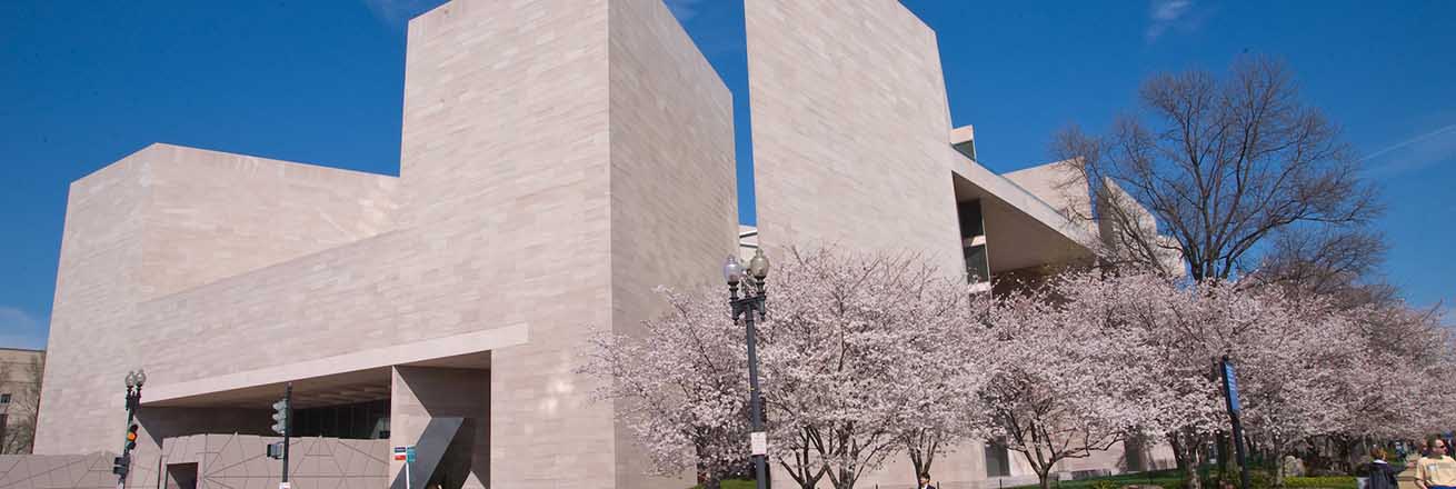 Exterior of the National Gallery of Arts East Building.