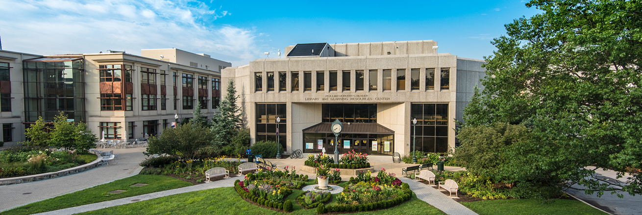 Exterior of Bender Library building