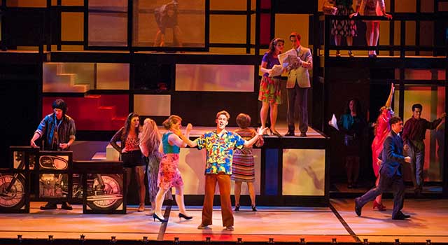 American University student performers on stage