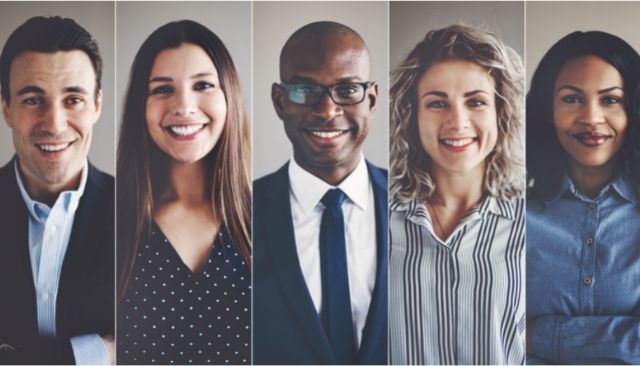 Collage of diverse professionals