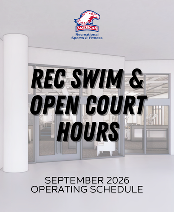 Rec Swim & Court hours for Recfit