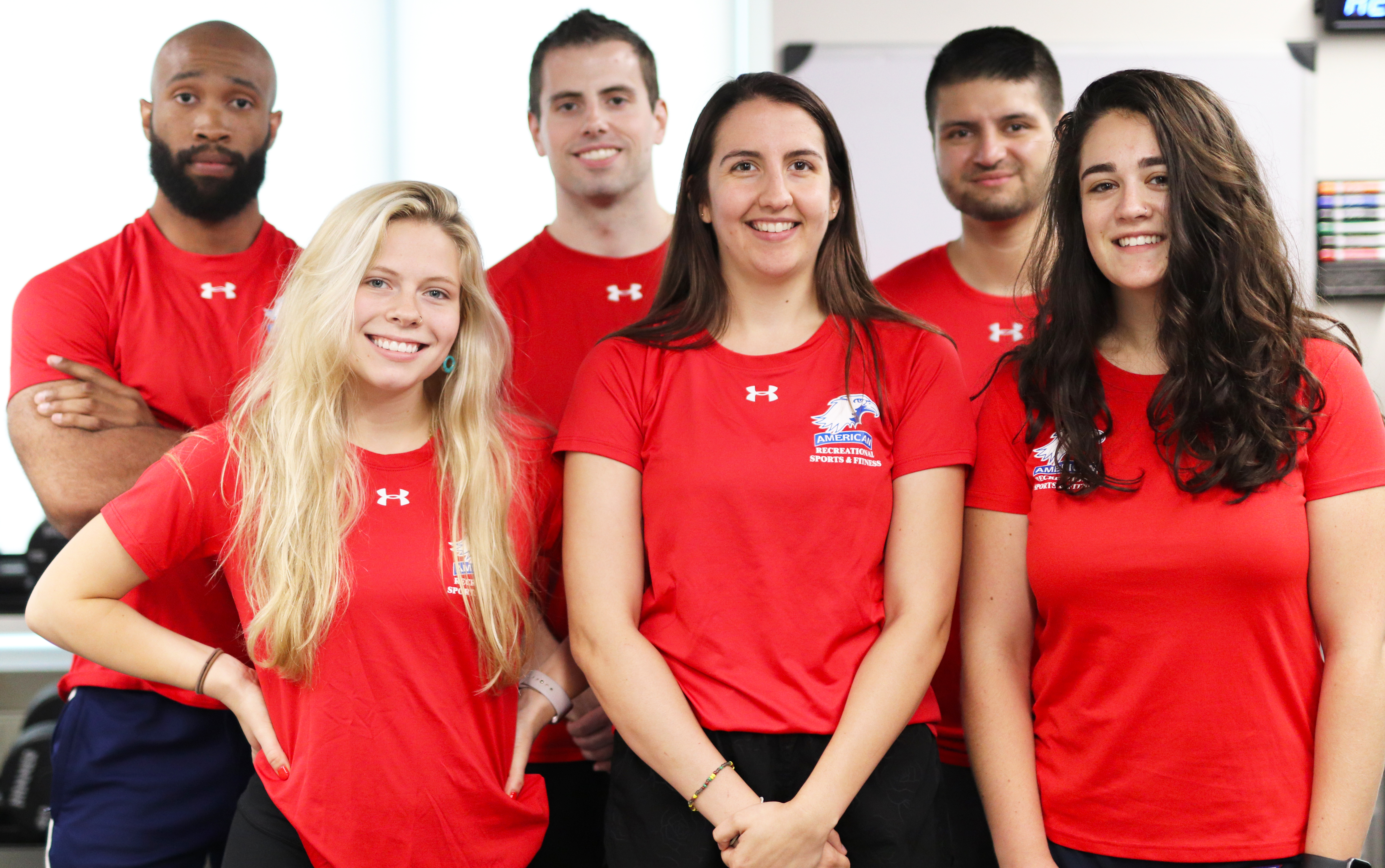 Group of personal trainers