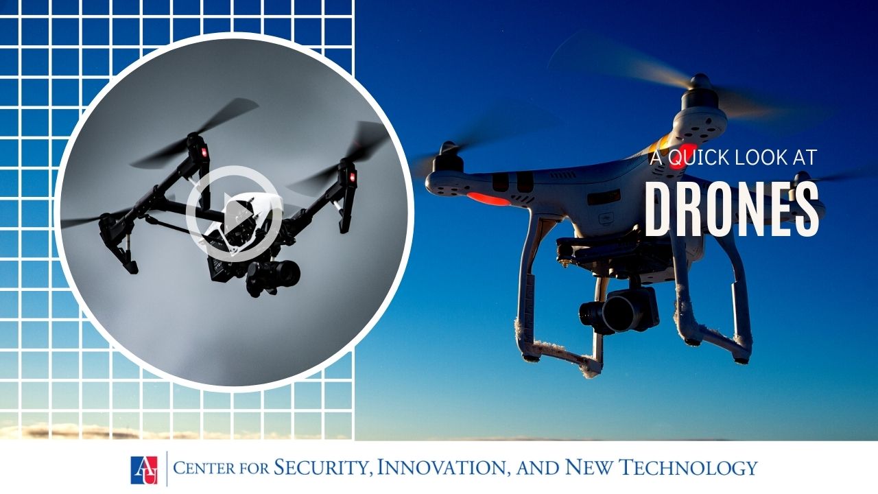 Title slide for CSINT Quick Bit on Drones - click to watch