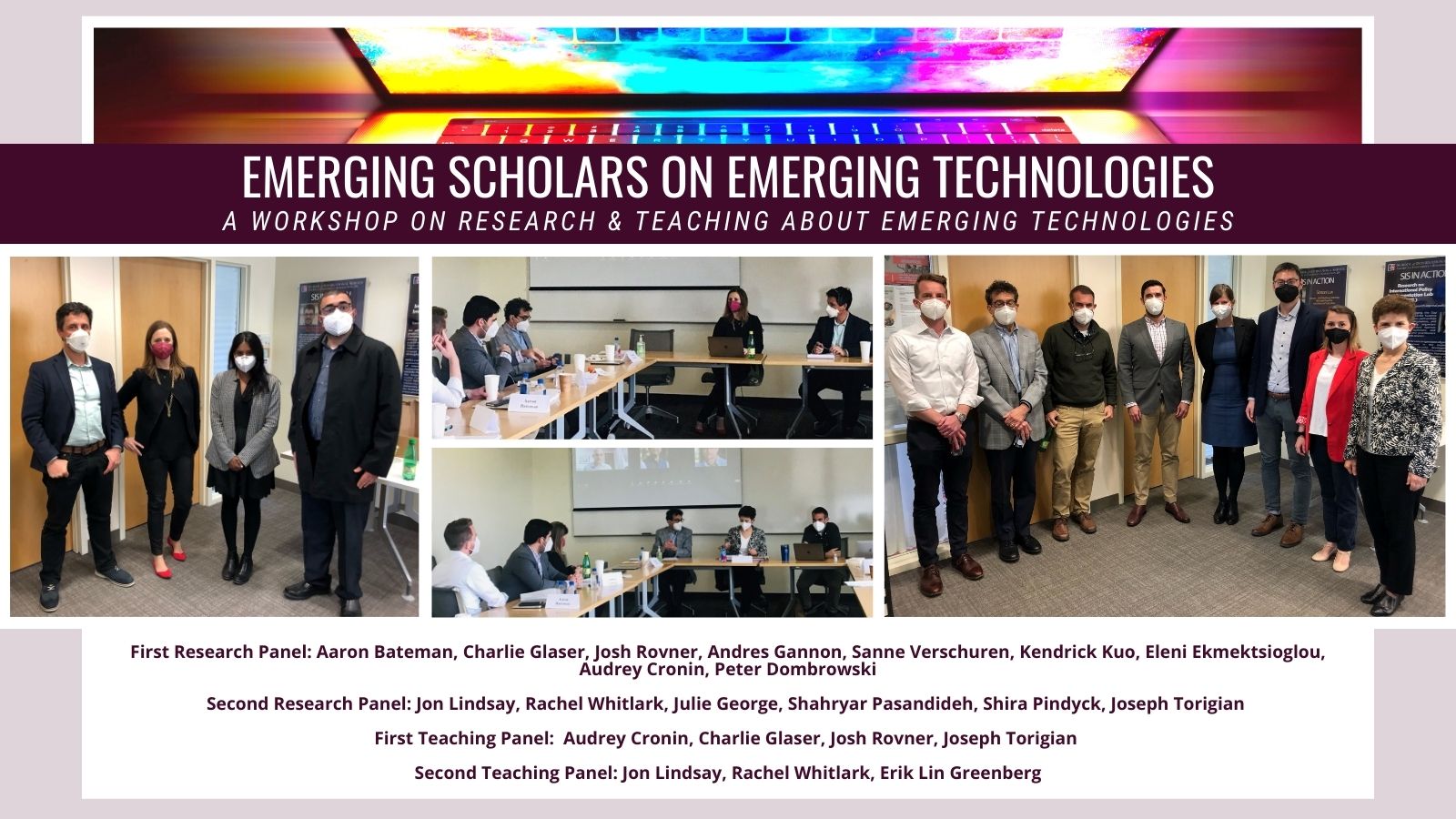 Images of participants of Emerging Technology workshop