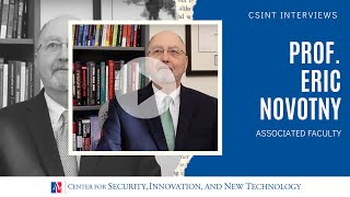 title page for interview with prof. eric novotny