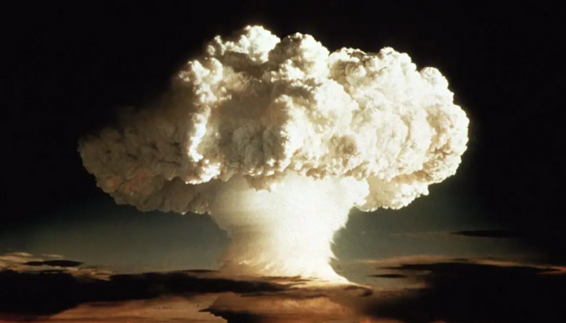 mushroom cloud of nuclear explosion