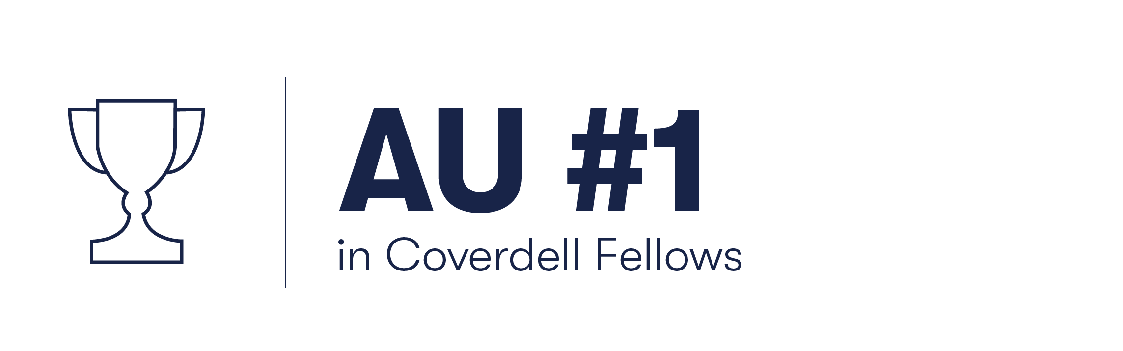 number 1 in Coverdell fellows