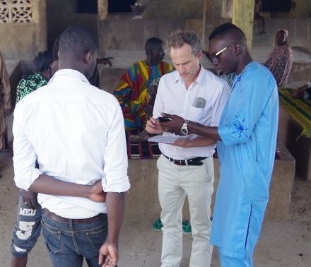 Jesse Ribot conducting field research in Senegal.