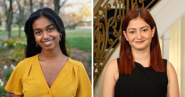 SIS alumni Dhanya Rao and Lori Younissess